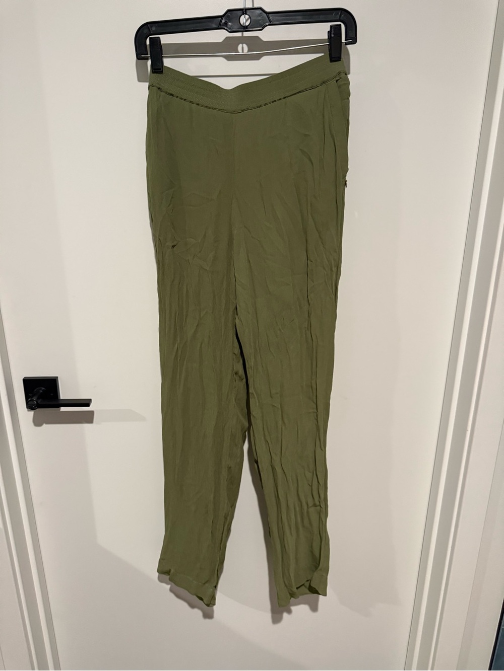 Scotch & Soda Olive Green Lightweight Pull-On Pants